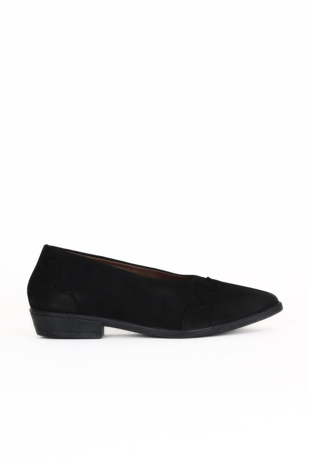 Bueno women's Structured Flat Ballerinas in brown