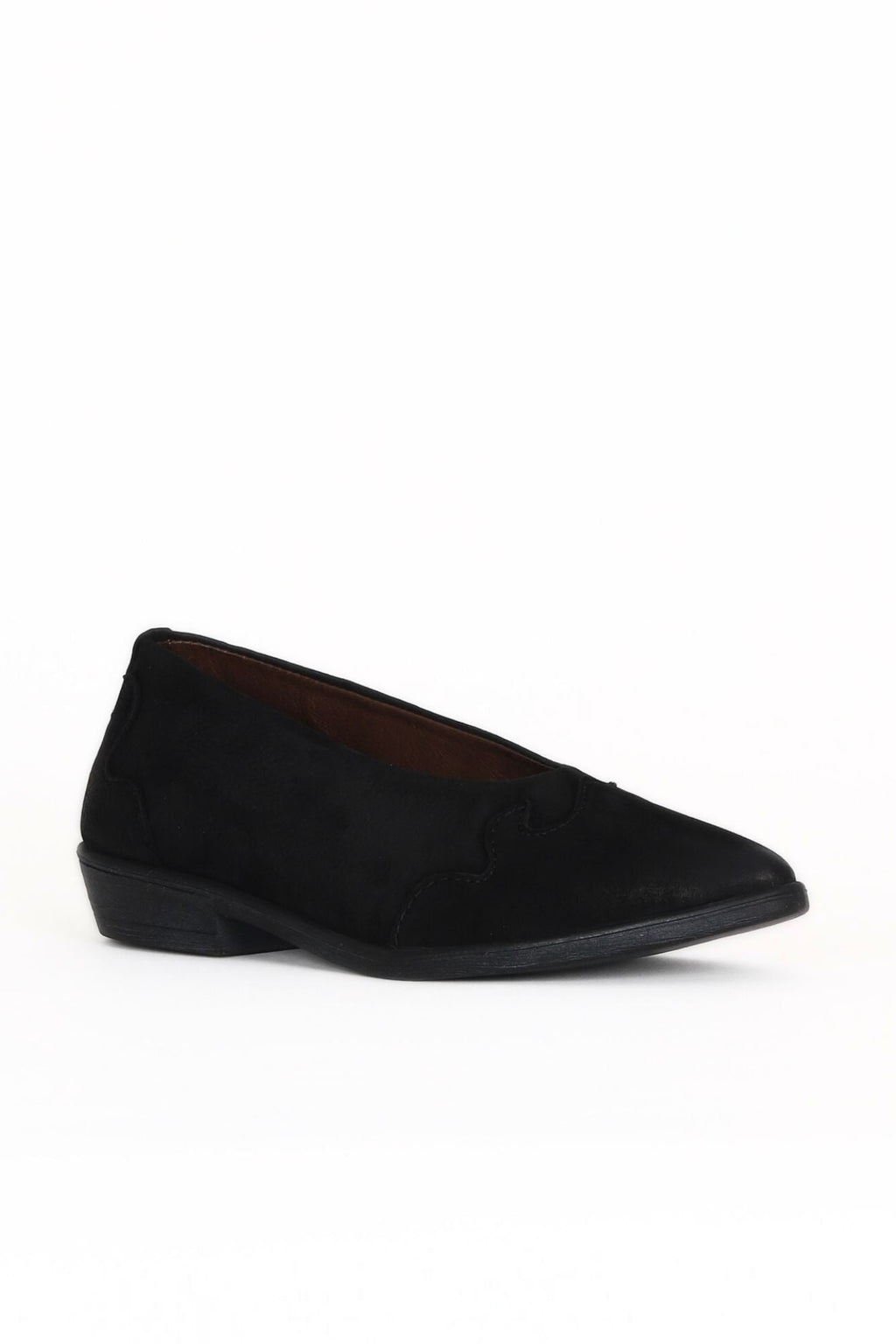 Bueno 's Structured Flat Ballerinas in black