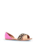 Bueno 's Animal Print Flat Sandals in darkstone
