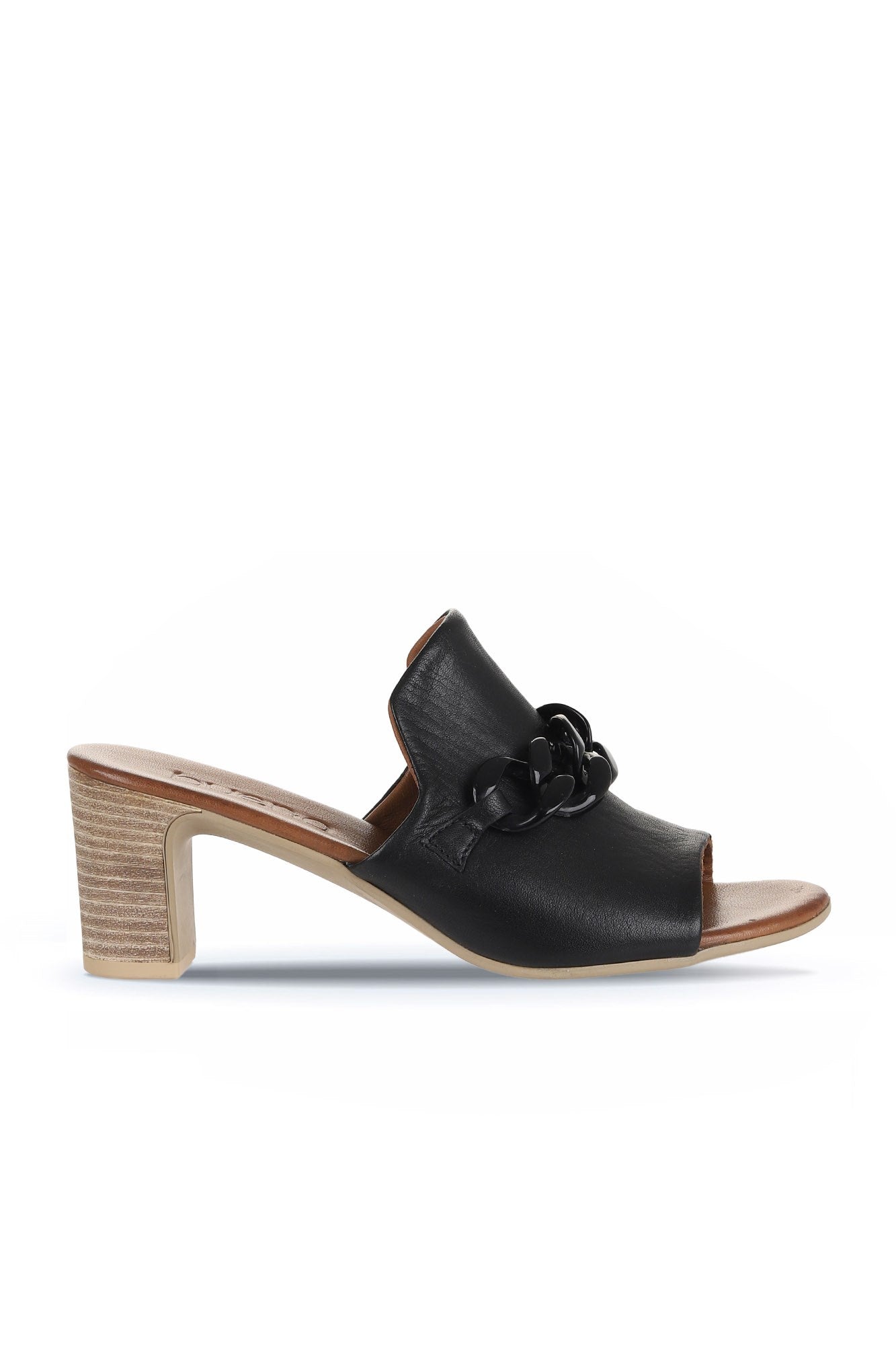 Bueno Women's Leather Heeled Slipper