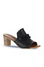 Bueno Women's Leather Heeled Slipper