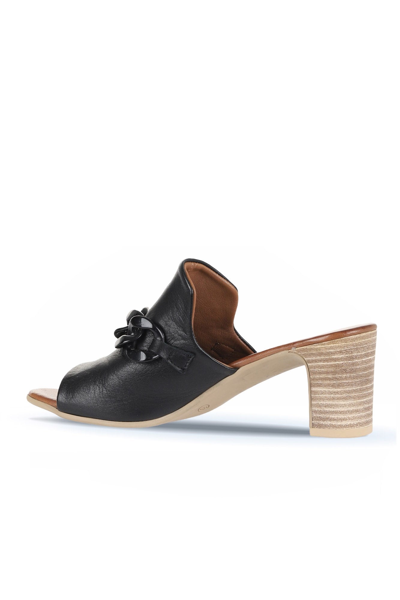 Bueno Women's Leather Heeled Slipper