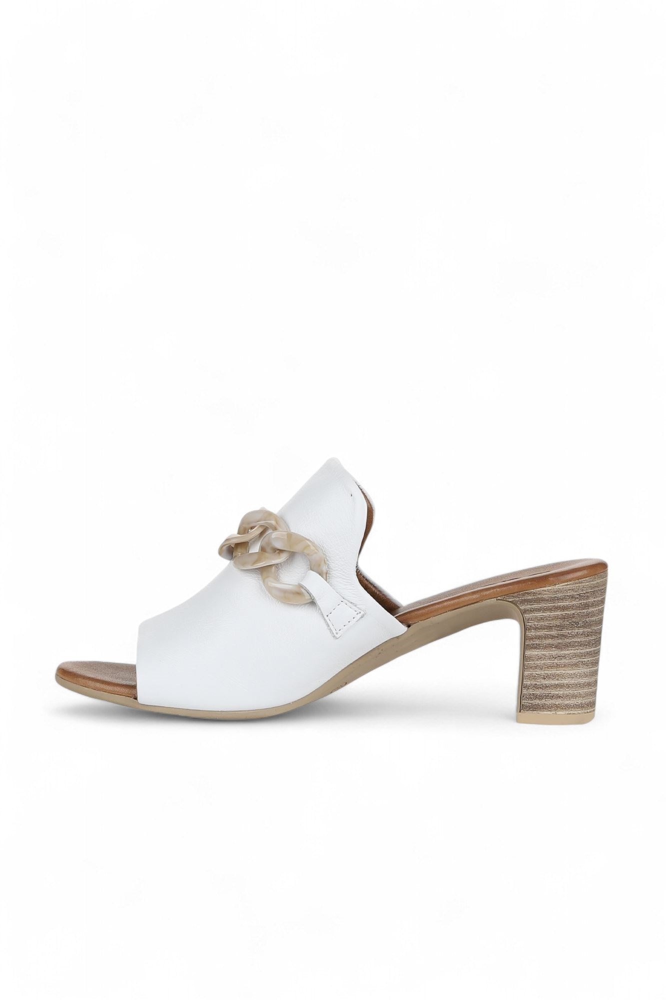 Bueno Women's Leather Heeled Slipper