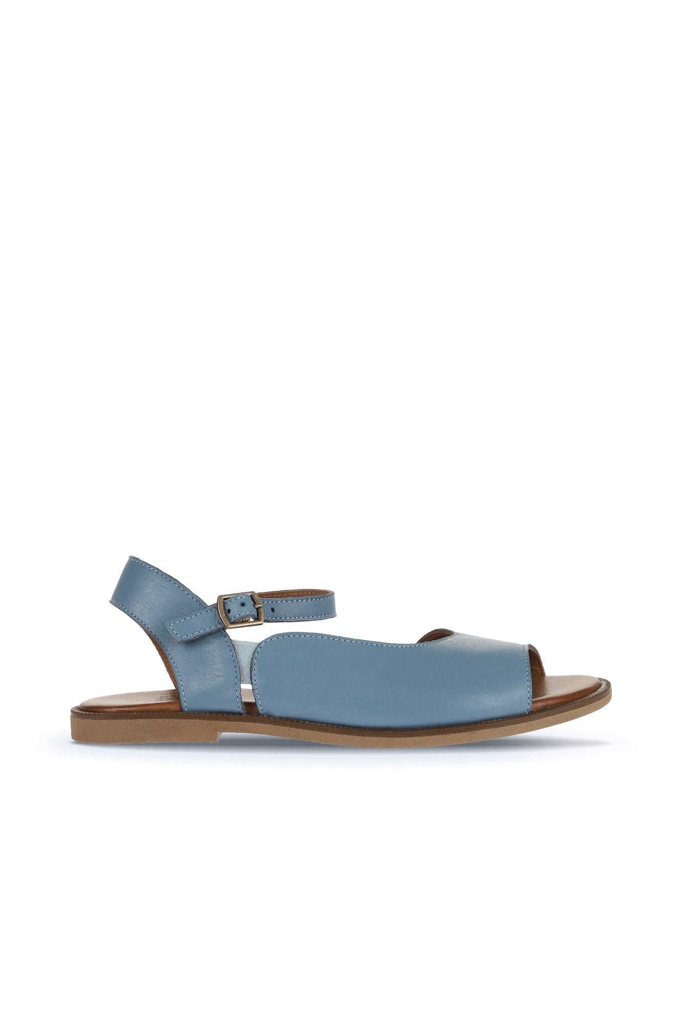 Wide Strap Slingback Sandals