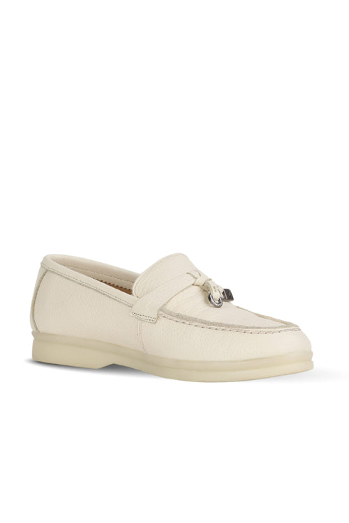 Bueno women's Classic Leather Loafers in cognac suede