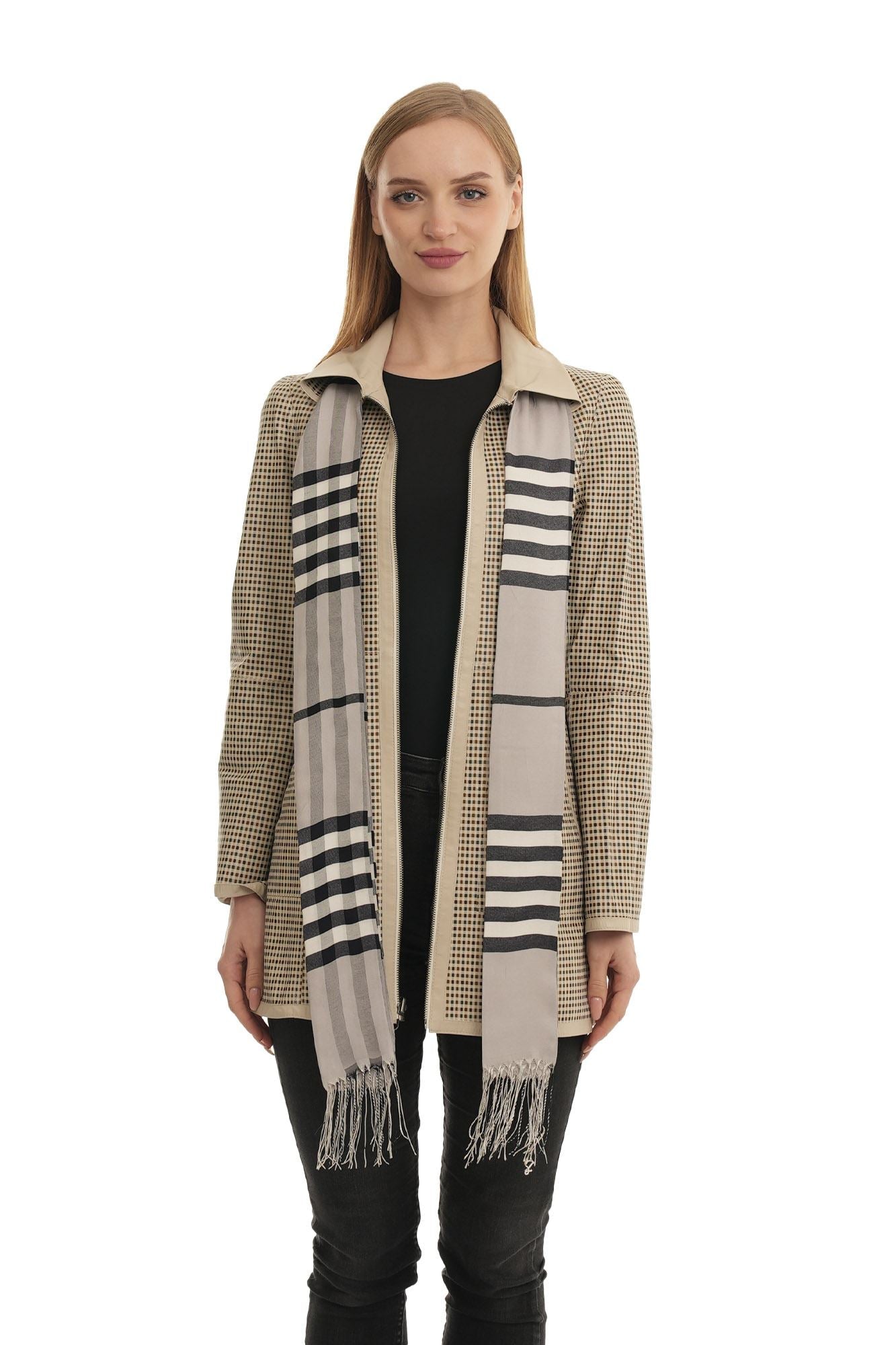 Bueno 's Long Leather Coat in burgundy navy leather