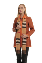 Bueno 's Long Leather Coat in mink leather