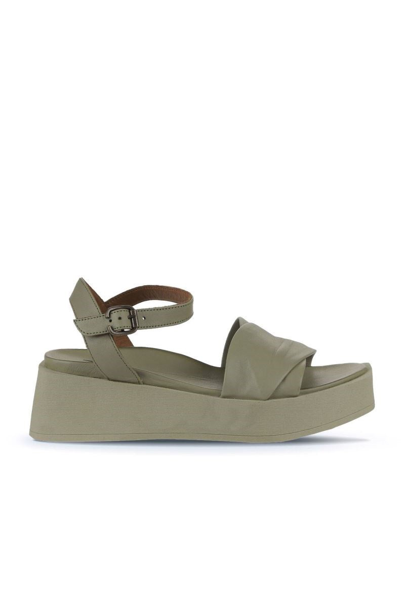 Bueno Women's Leather Wedge Sandal