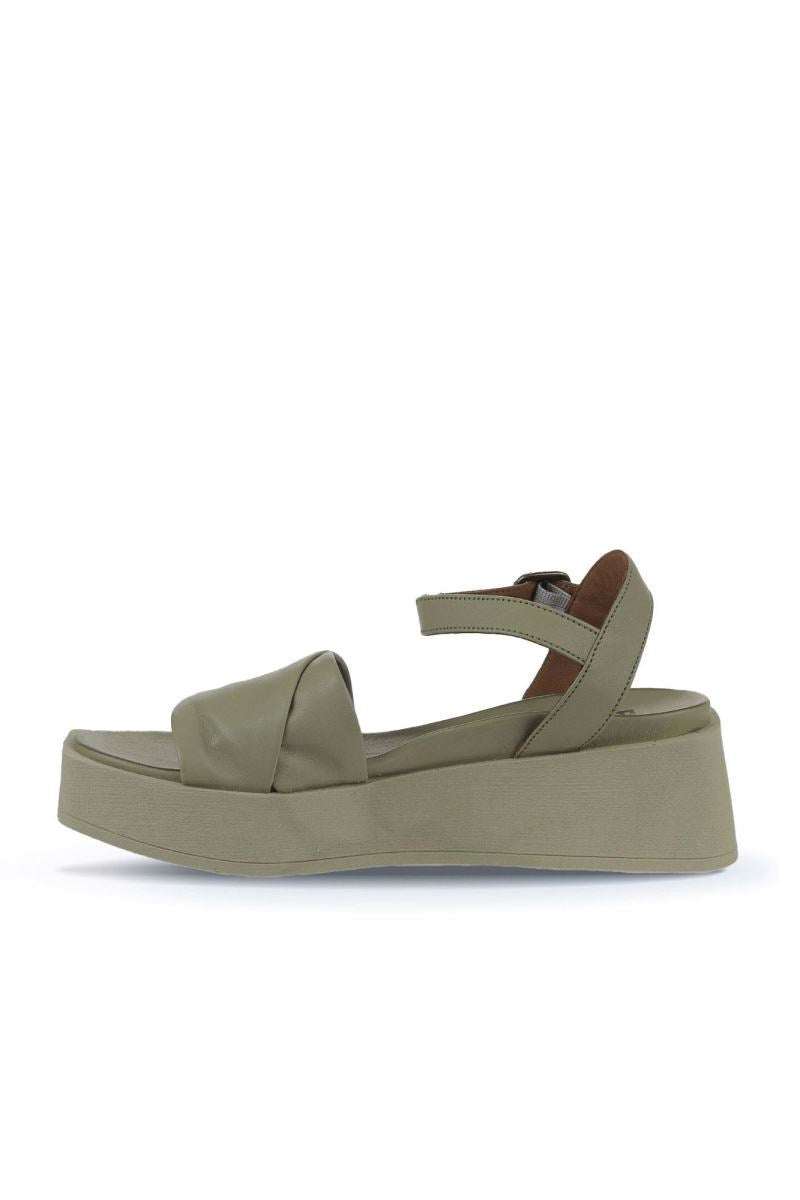 Bueno Women's Leather Wedge Sandal