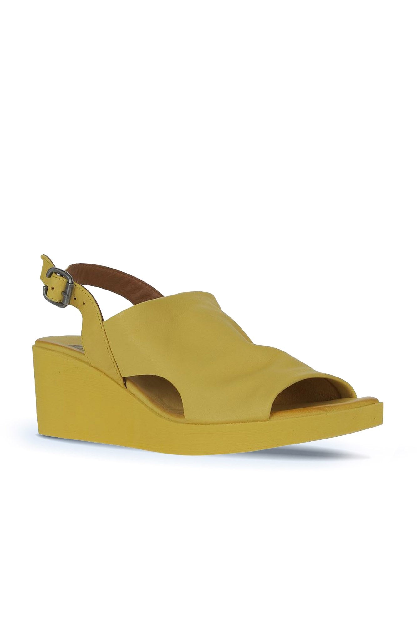 Bueno Women's Leather Wedge Sandal