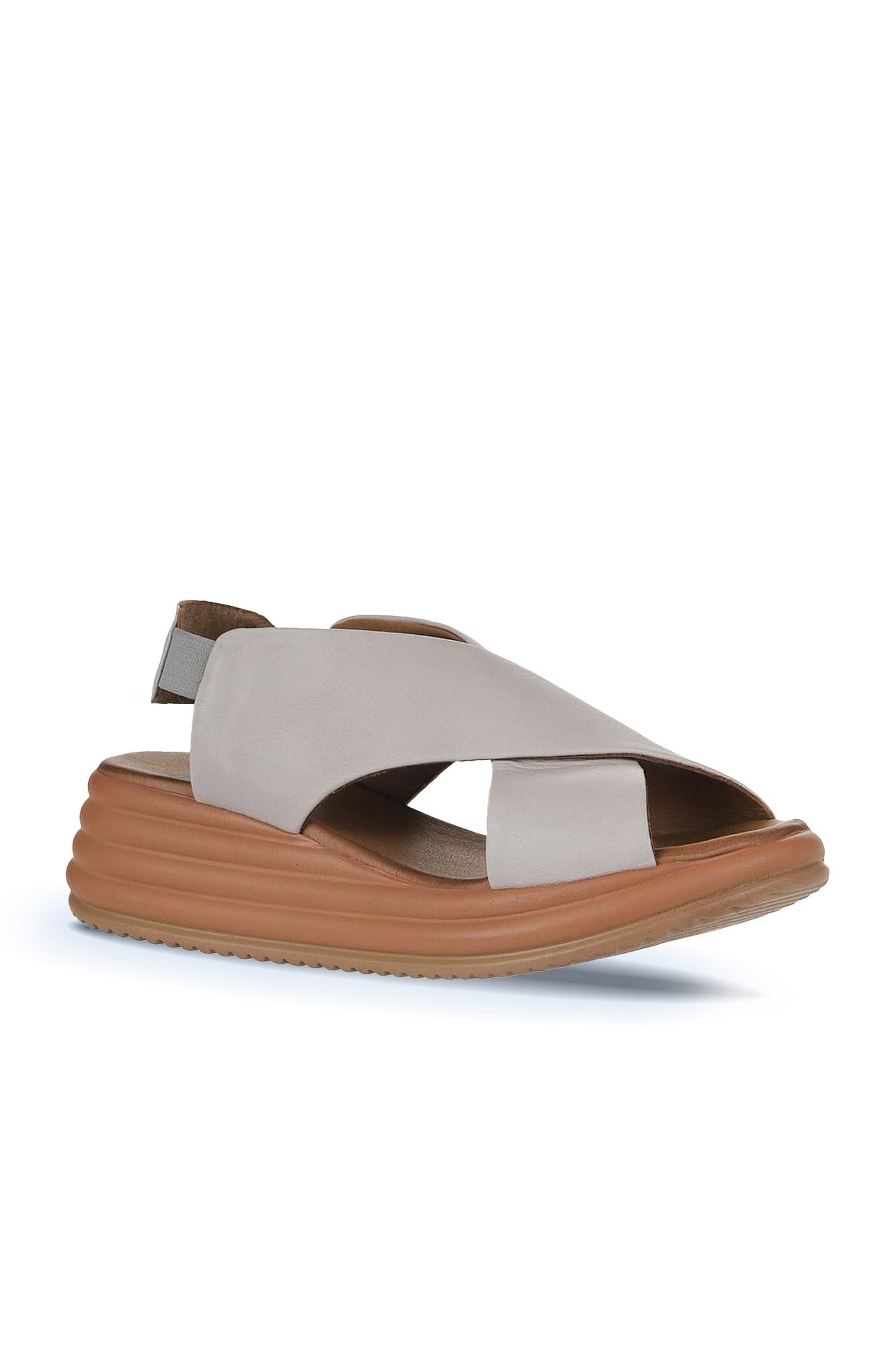 Narrow Low Wedge Sandal