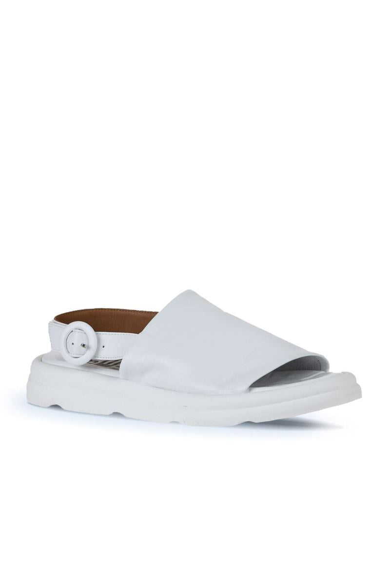 Bueno 's  in white leather
