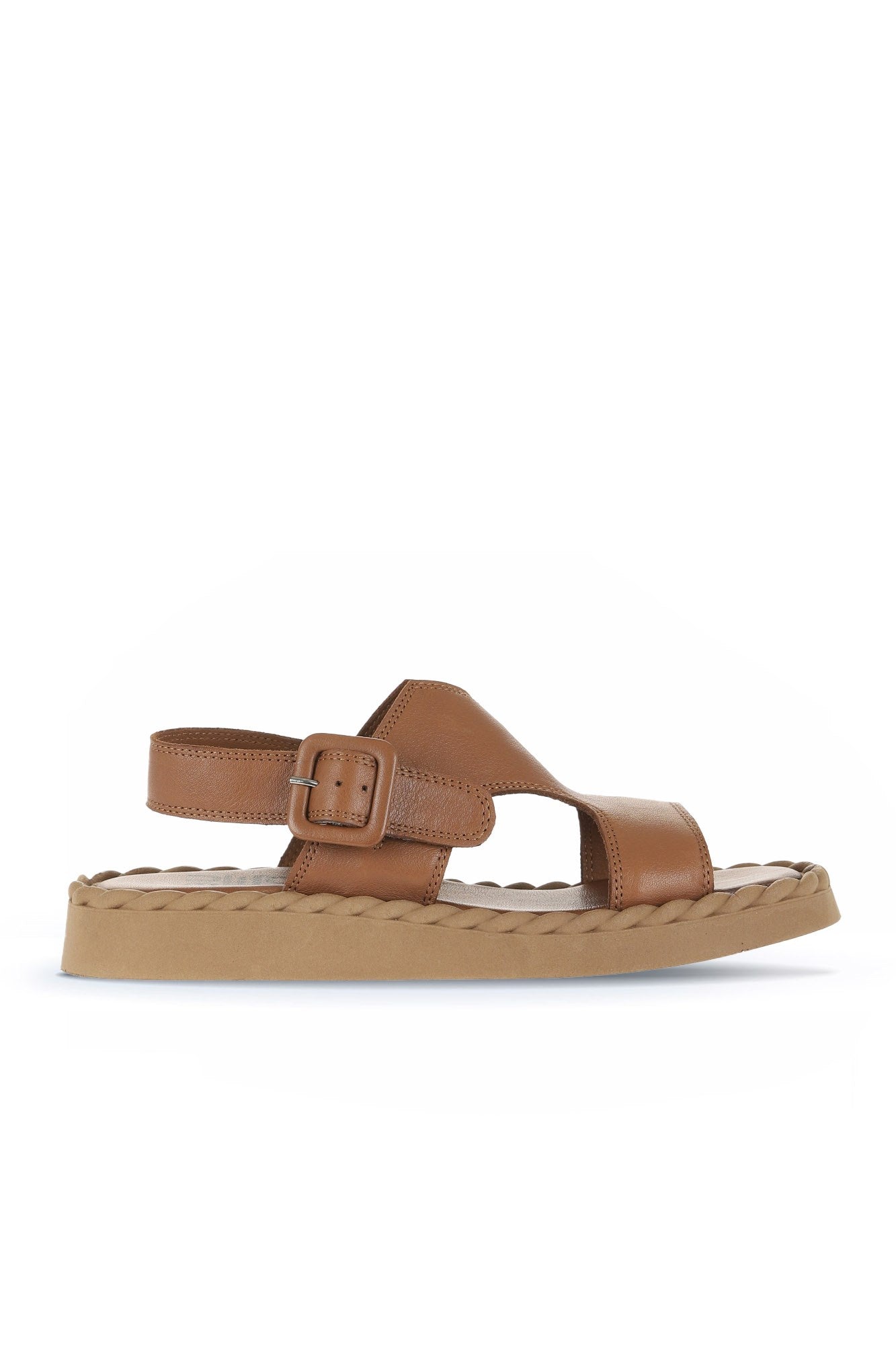 Bueno Women's Leather Flat Sandal