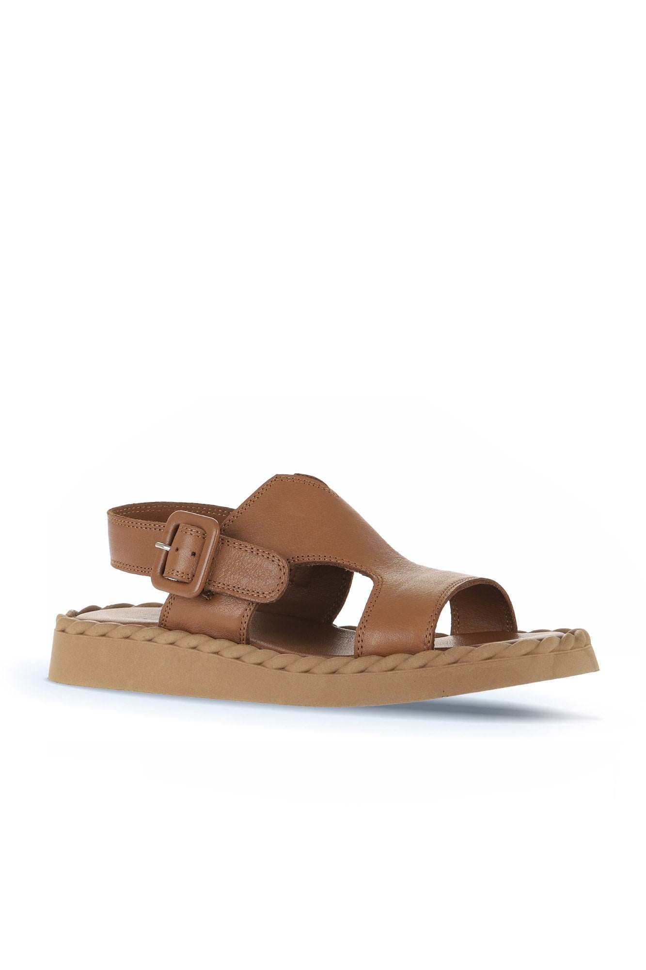 Bueno Women's Leather Flat Sandal