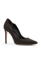 Bueno 's Pointed Stiletto Heel in black printed leather