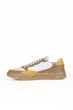 Bueno 's True Fit Daily Sneaker in white black leather