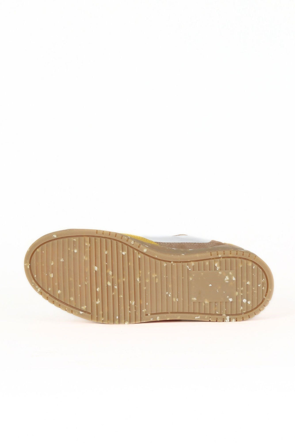 Bueno 's True Fit Daily Sneaker in white yellow leather