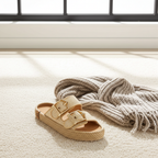 Bueno 's Bohonomad  Sydney Robe Women's Leather Espadrille Slipper in tan