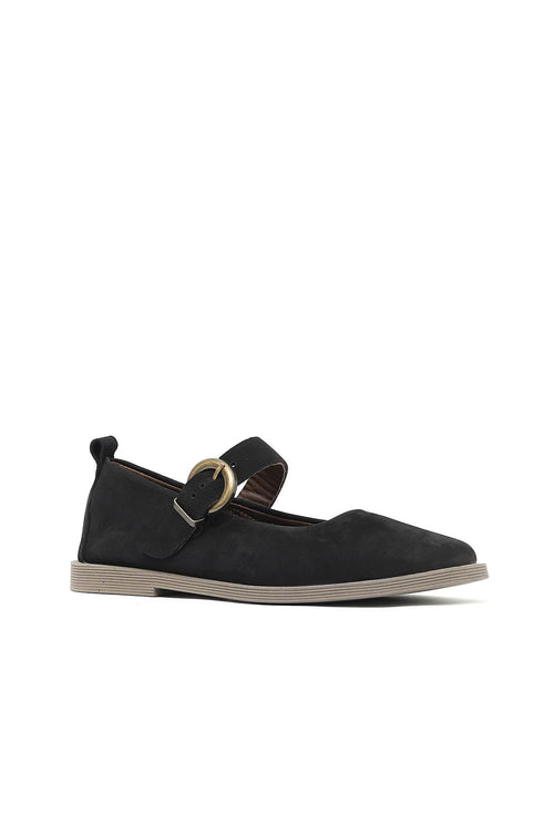 Bueno 's  in black suede