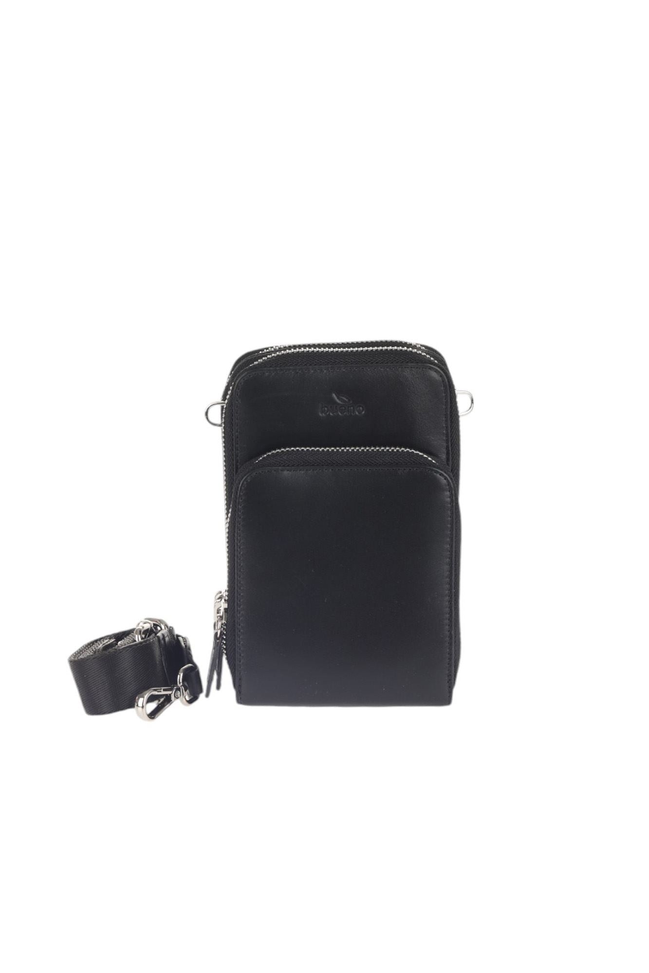 Bueno Unisex Leather Messenger Bag