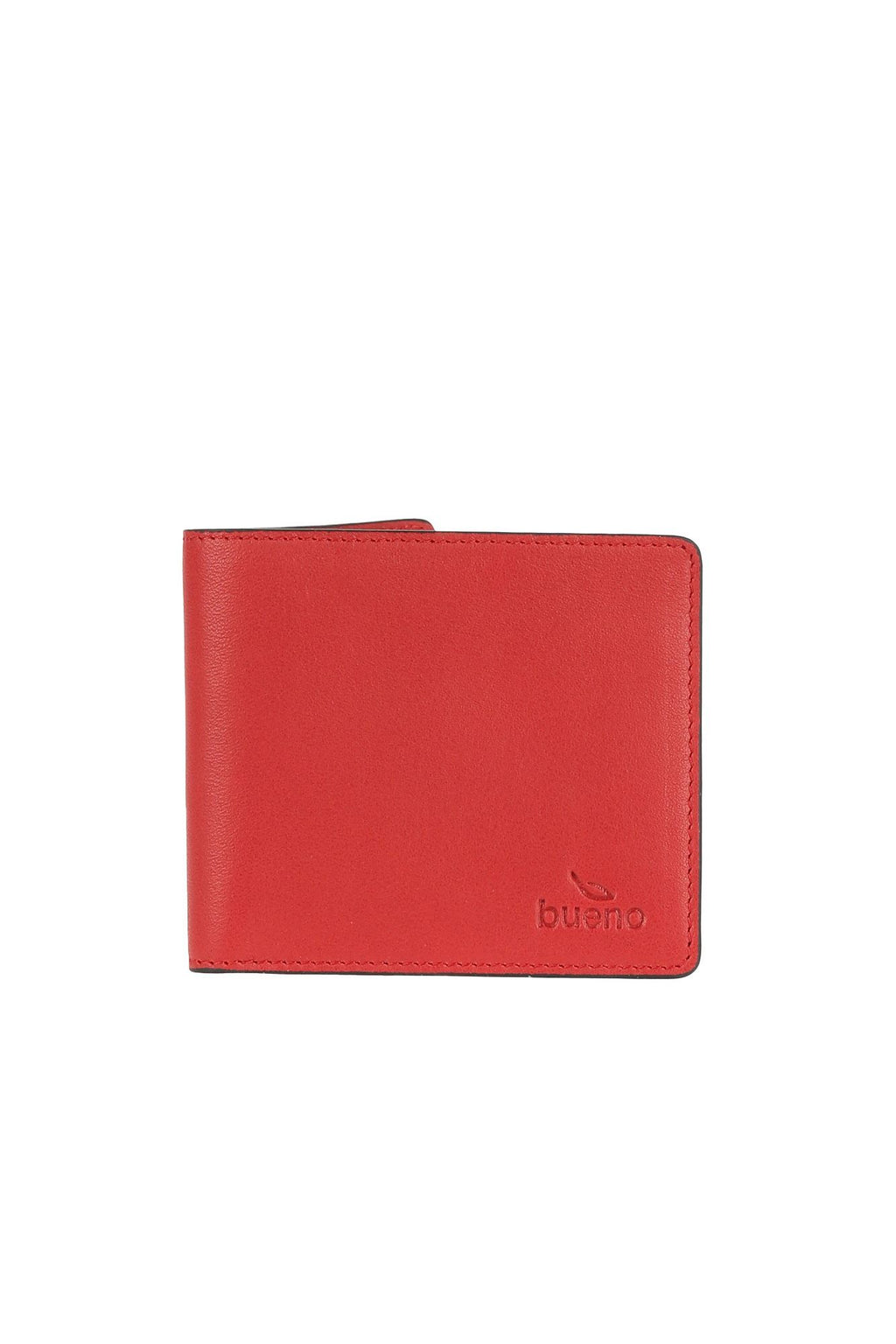 Bueno men's Classic Bifold Wallet in red