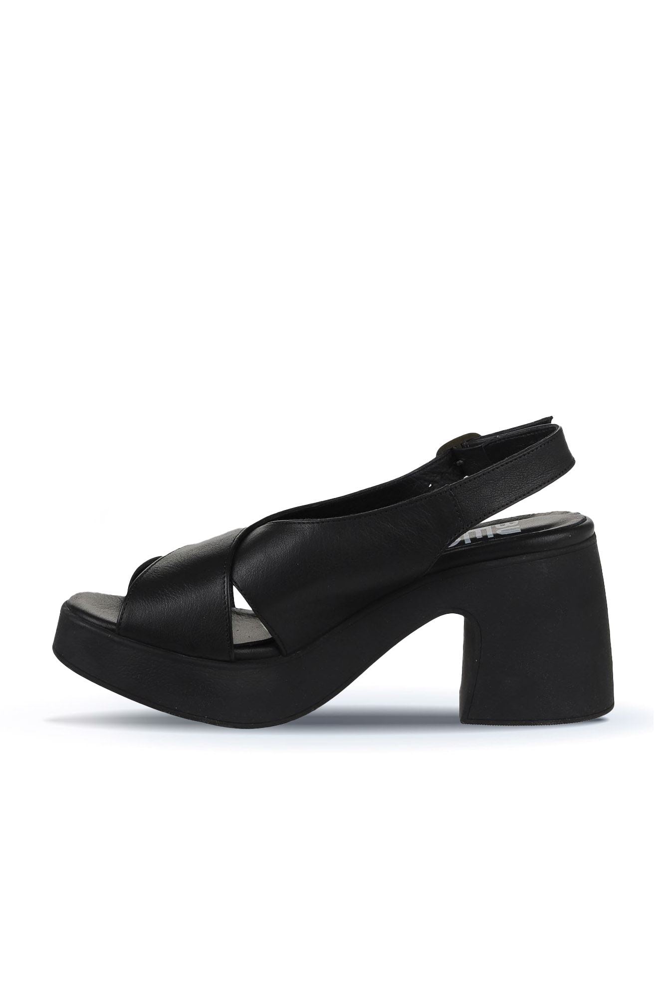 Bueno Women's Leather Heeled Sandal