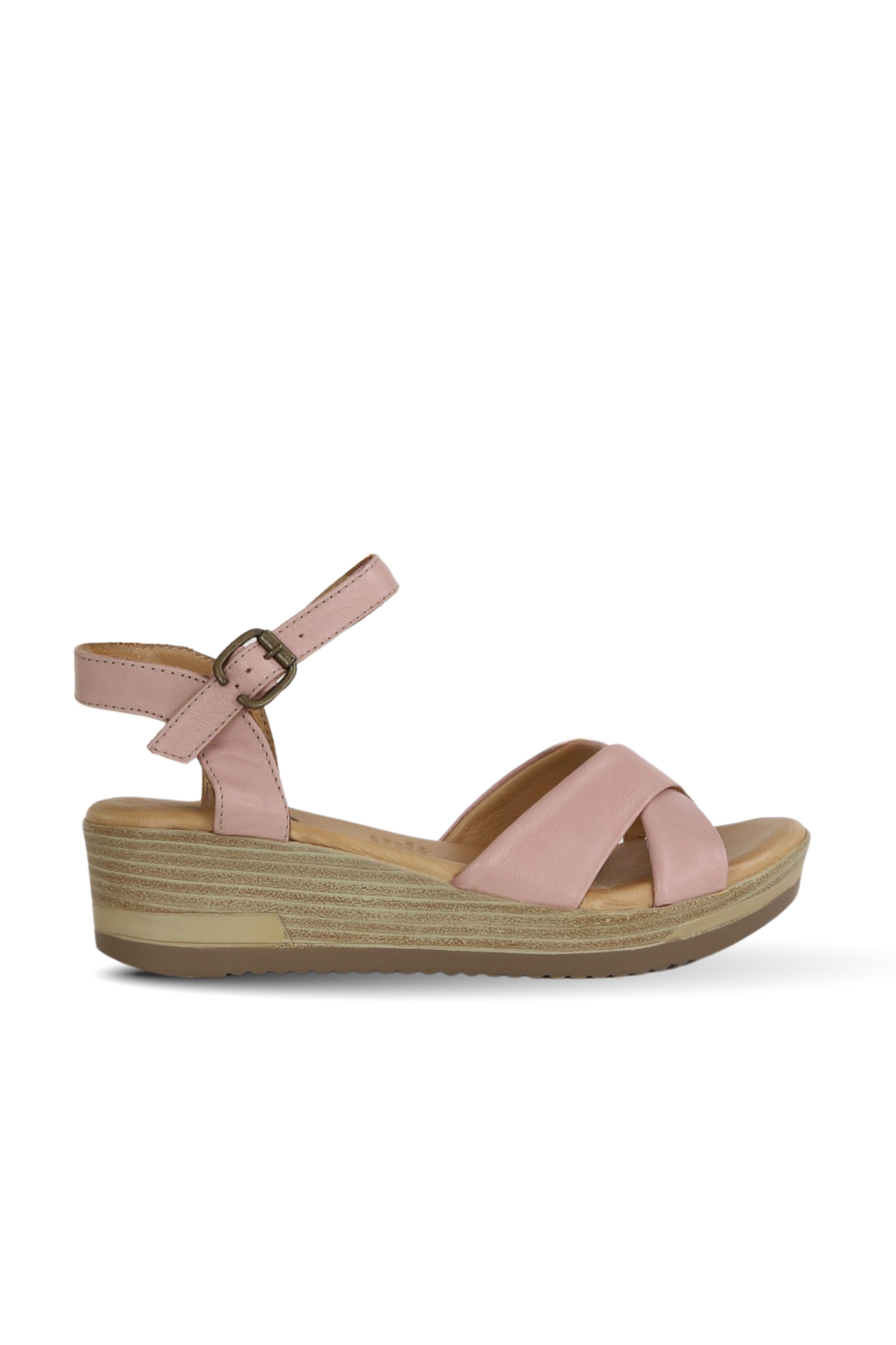Bueno Women's Leather Wedge Sandal