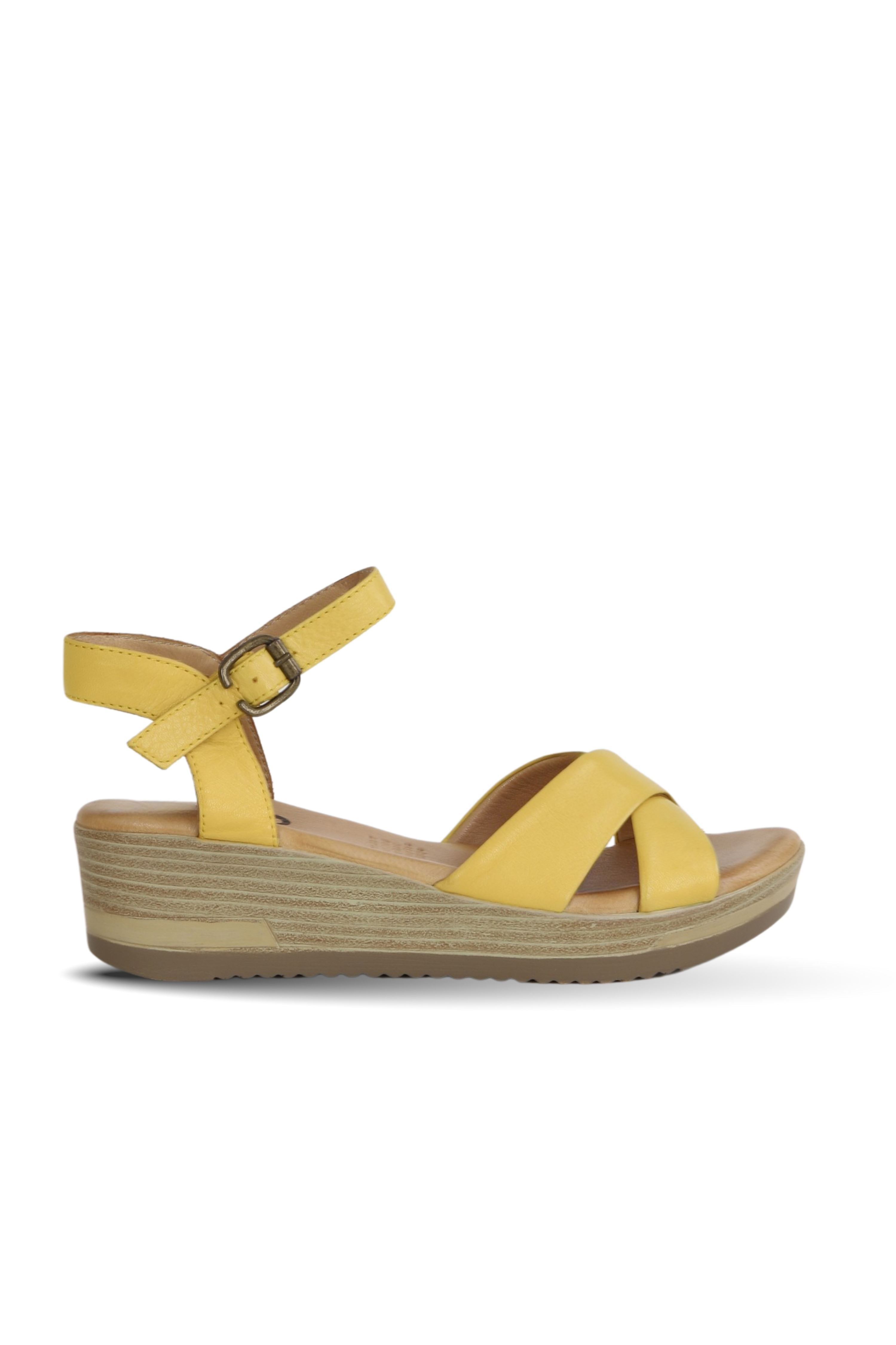 Bueno Women's Leather Wedge Sandal