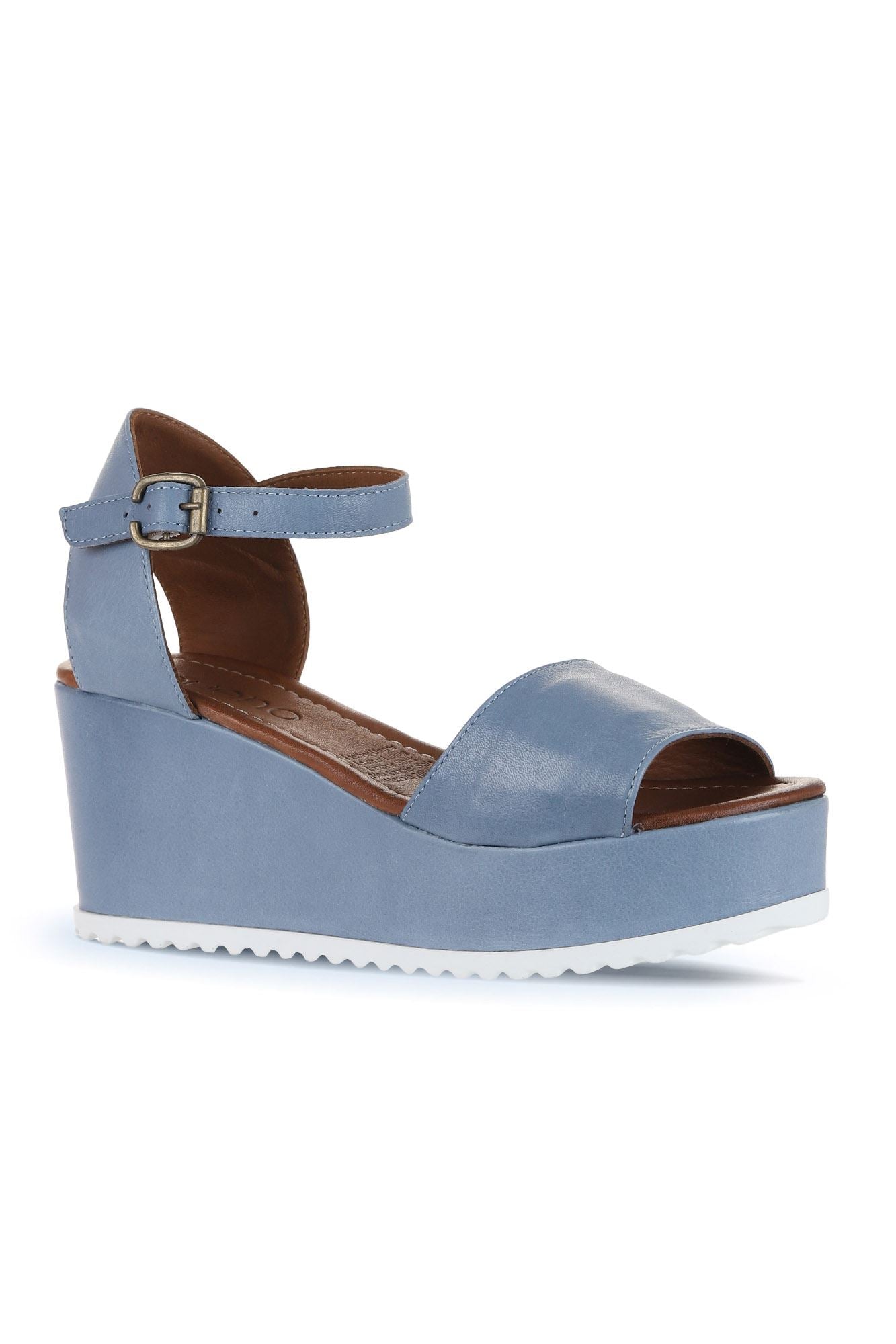 Bueno Women's Leather Wedge Sandal