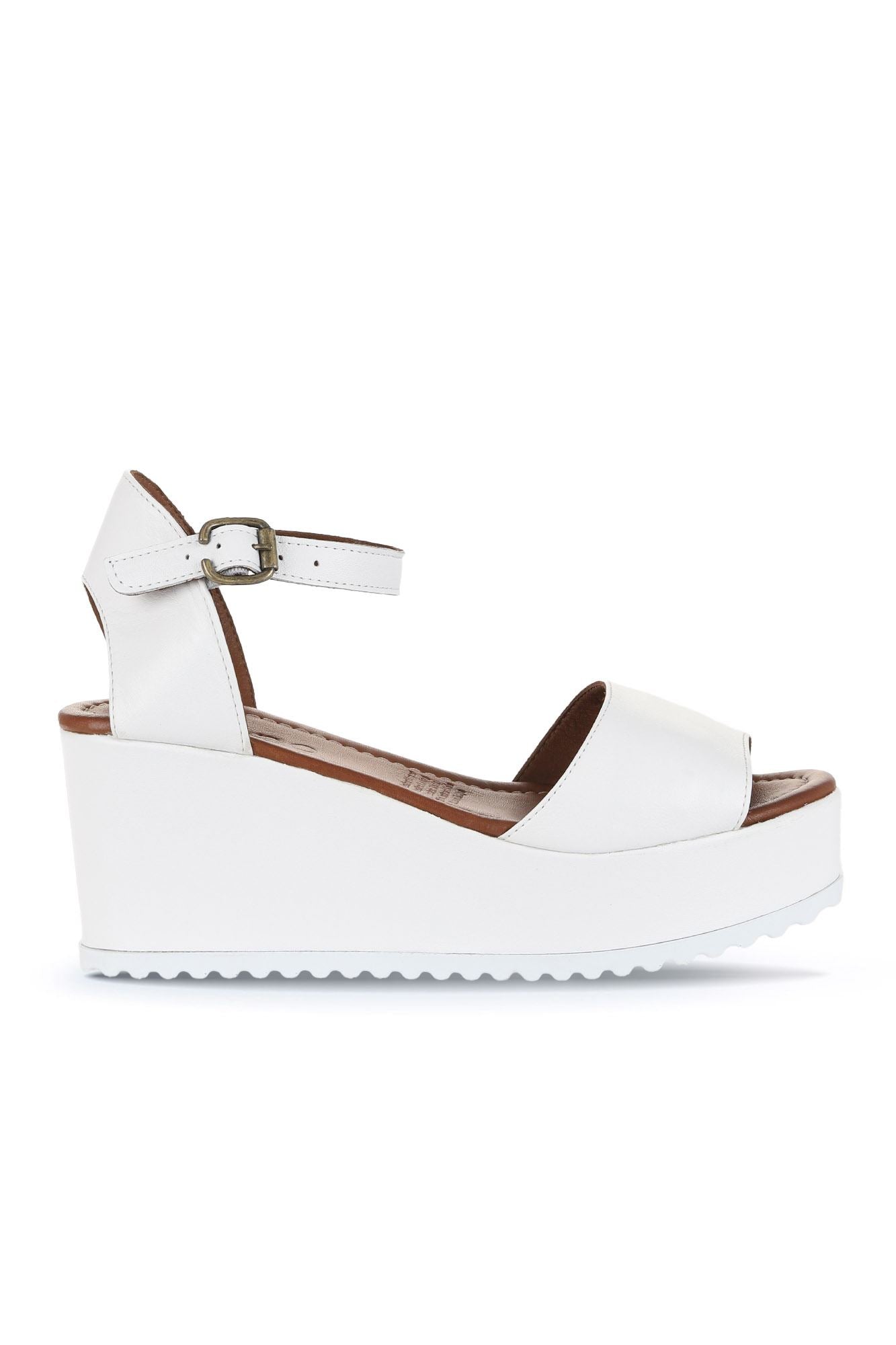 Bueno Women's Leather Wedge Sandal