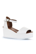 Bueno Women's Leather Wedge Sandal