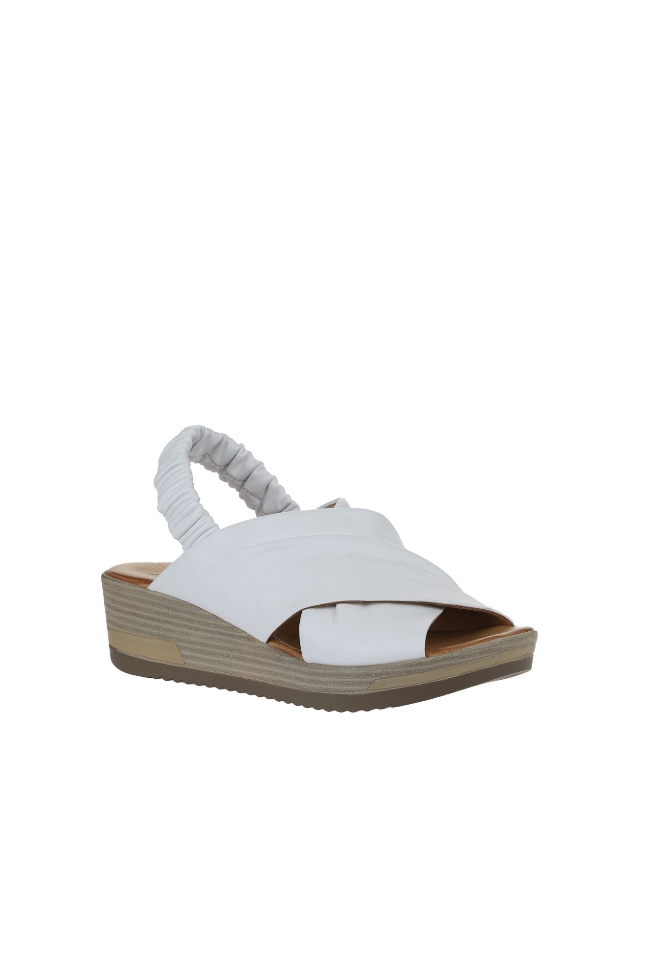 Bueno Women's Leather Wedge Sandal