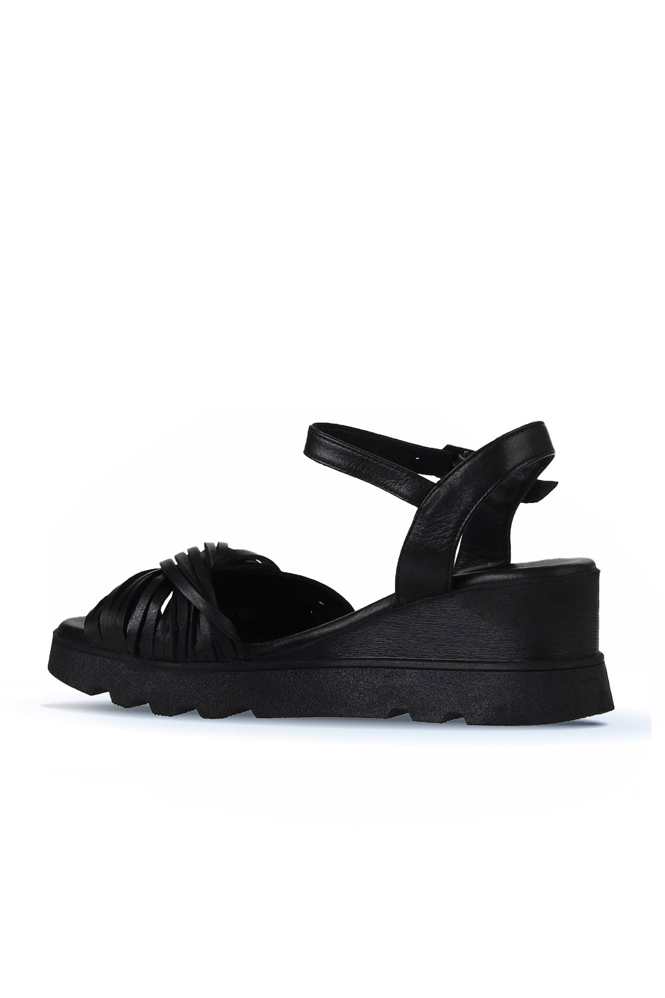 Bueno Women's Leather Wedge Sandal