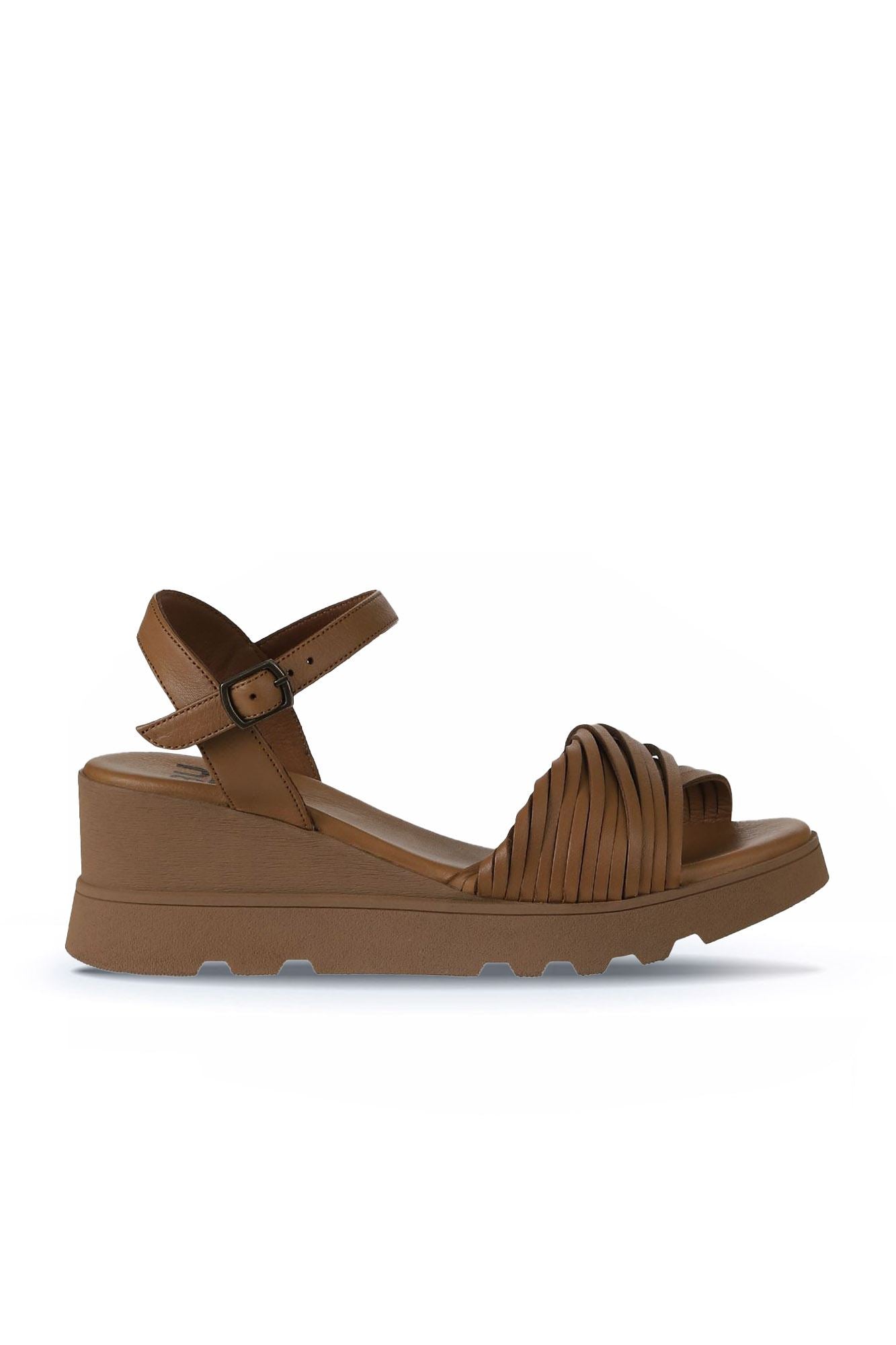 Bueno Women's Leather Wedge Sandal