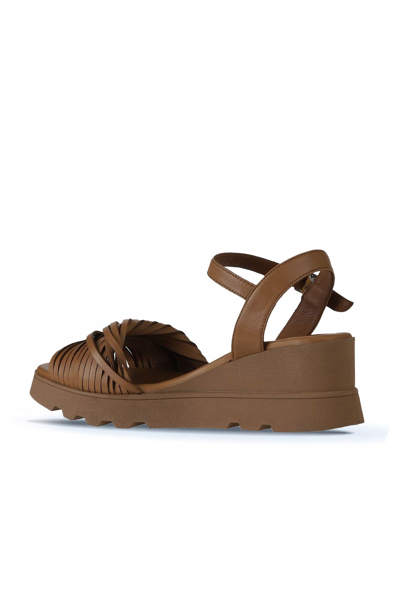 Bueno Women's Leather Wedge Sandal