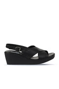 Platform Cross Strap Sandals