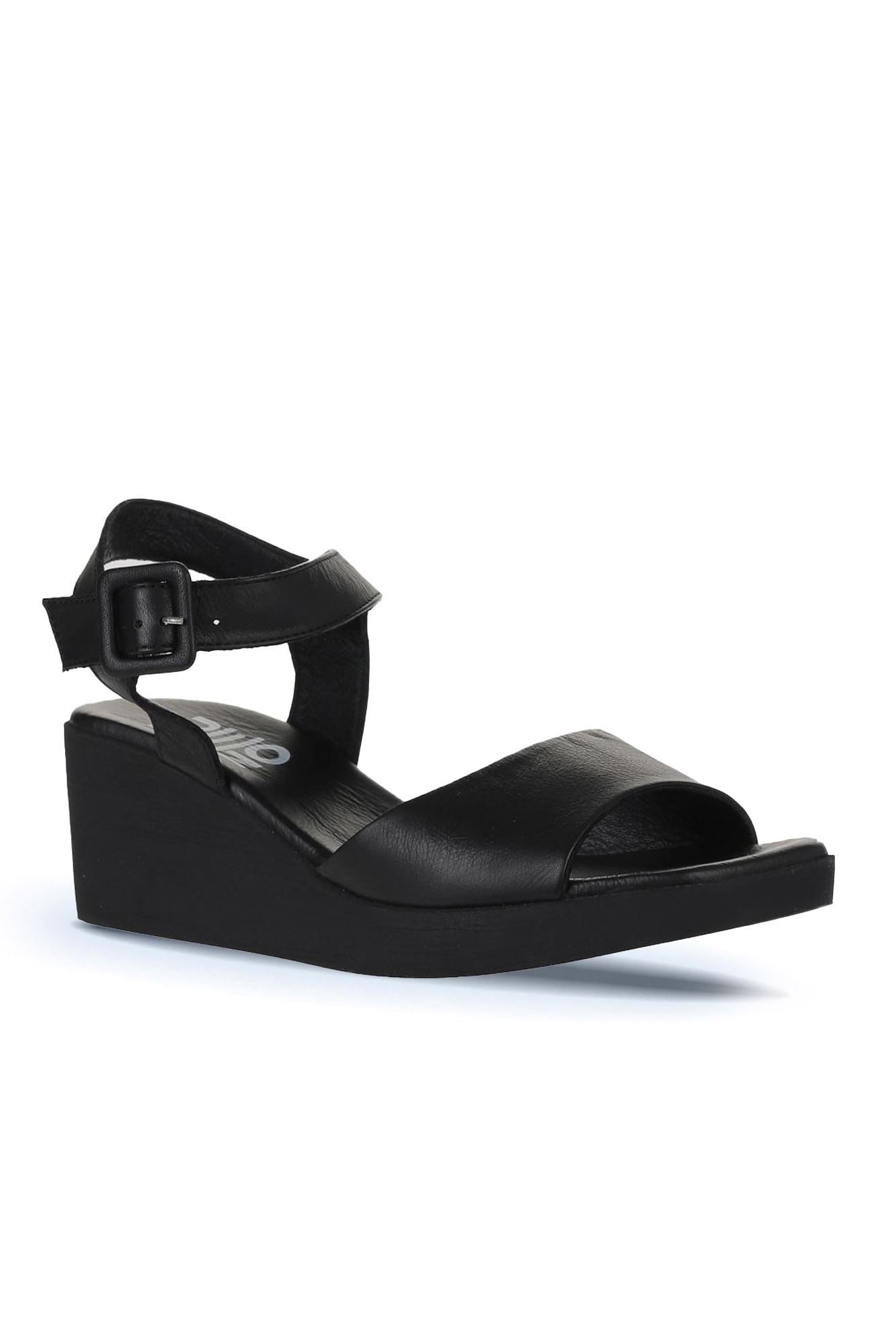 Bueno Women's Leather Wedge Sandal