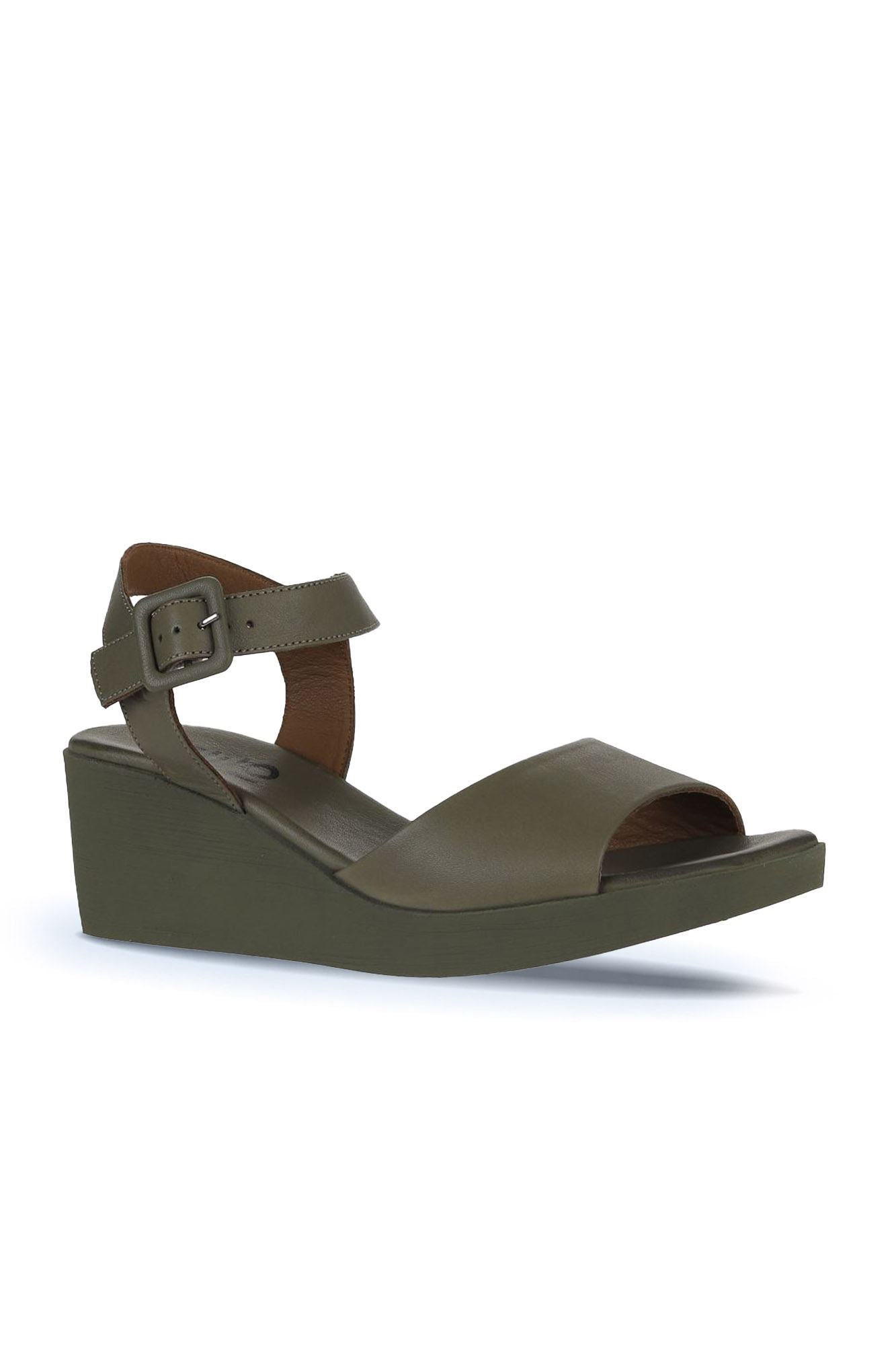 Bueno Women's Leather Wedge Sandal