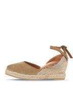 Bueno 's Nubuck Wedge Sandal in navy suede