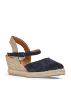 Bueno 's Nubuck Wedge Sandal in beige suede