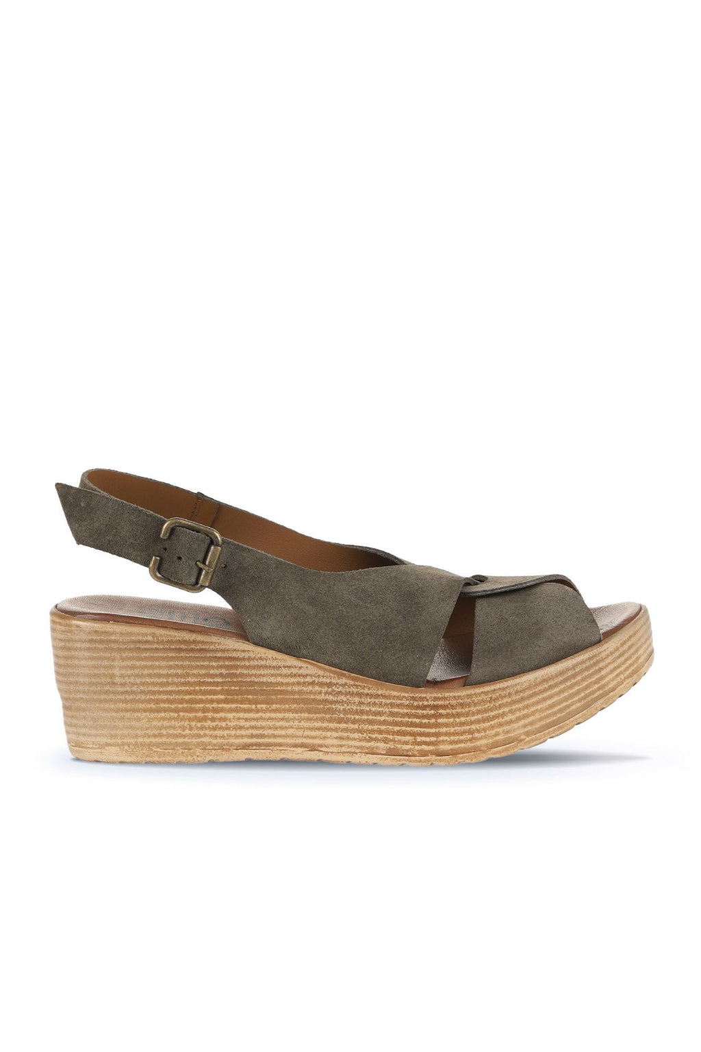 Bueno Women's Leather Wedge Sandal