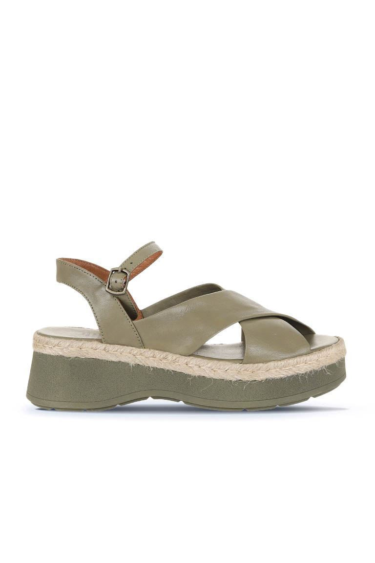Bueno Women's Leather Wedge Sandal