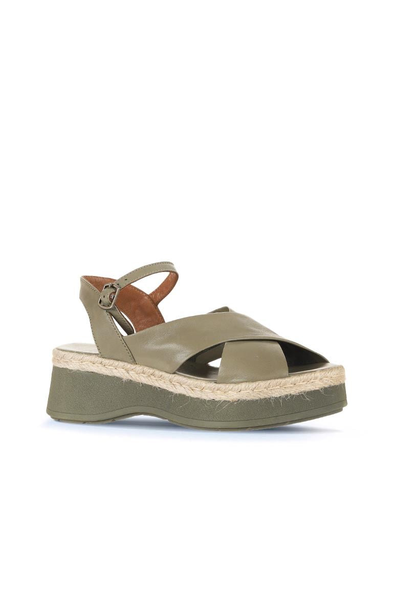 Bueno Women's Leather Wedge Sandal