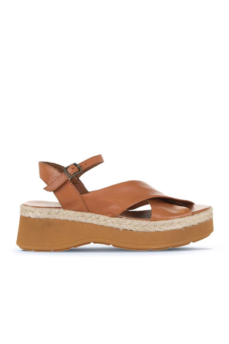 Bueno Women's Leather Wedge Sandal