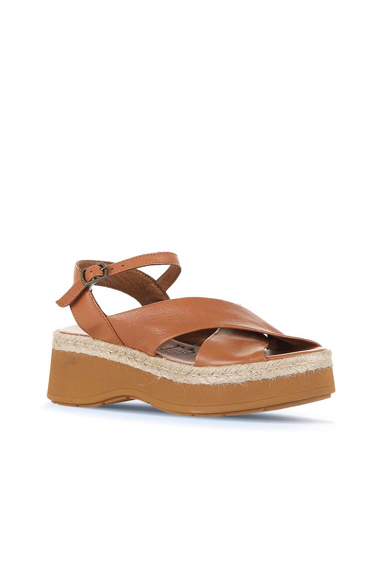 Bueno Women's Leather Wedge Sandal