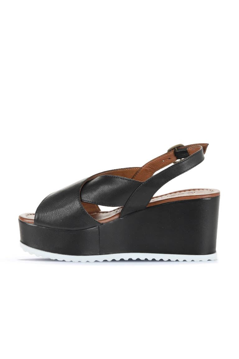 Bueno Women's Leather Wedge Sandal