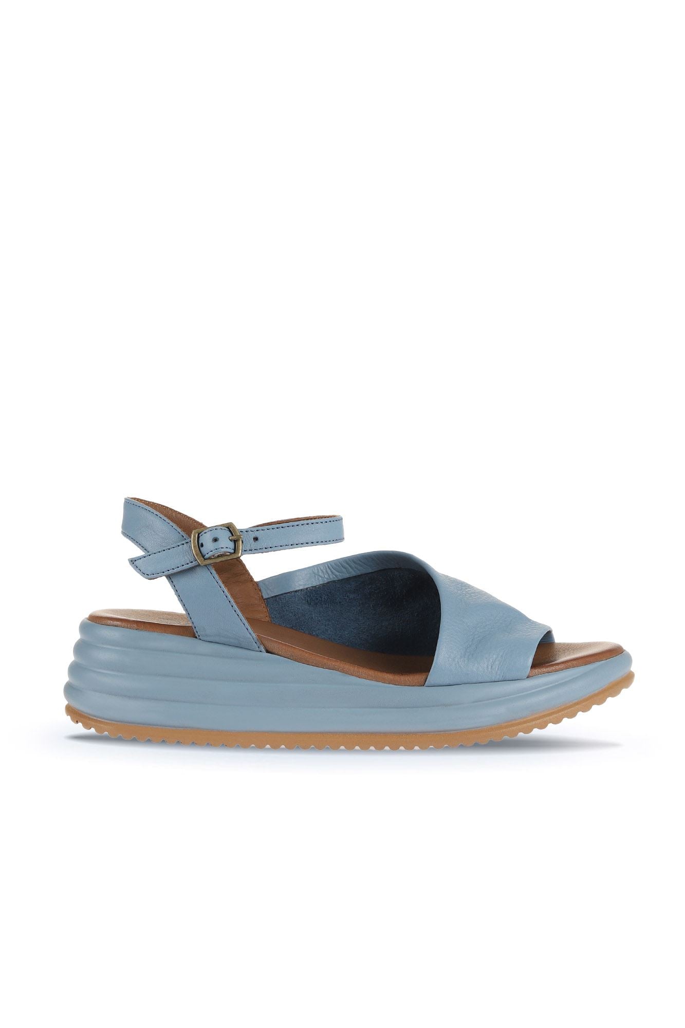 Bueno Women's Leather Wedge Sandal