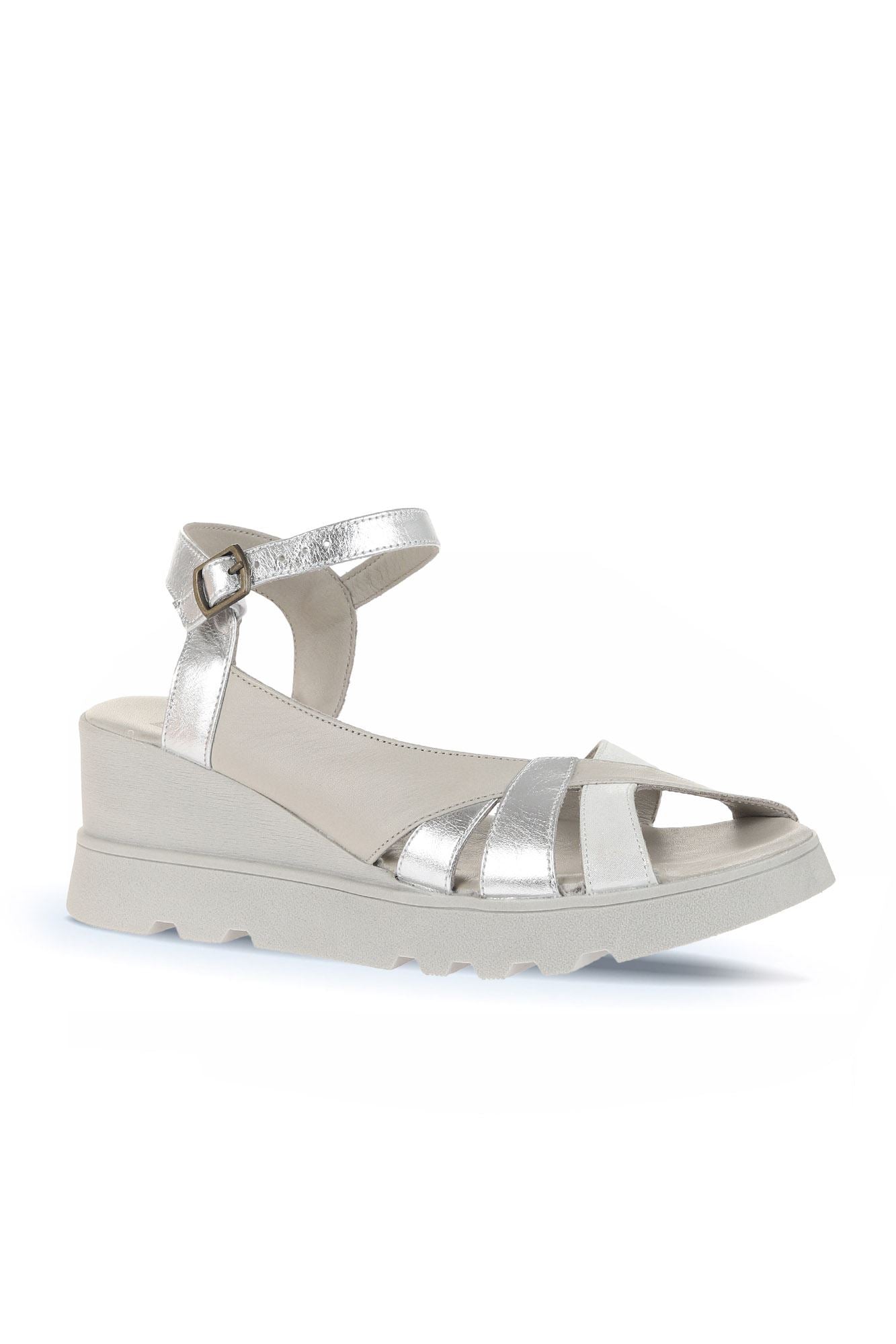 Bueno Women's Leather Wedge Sandal