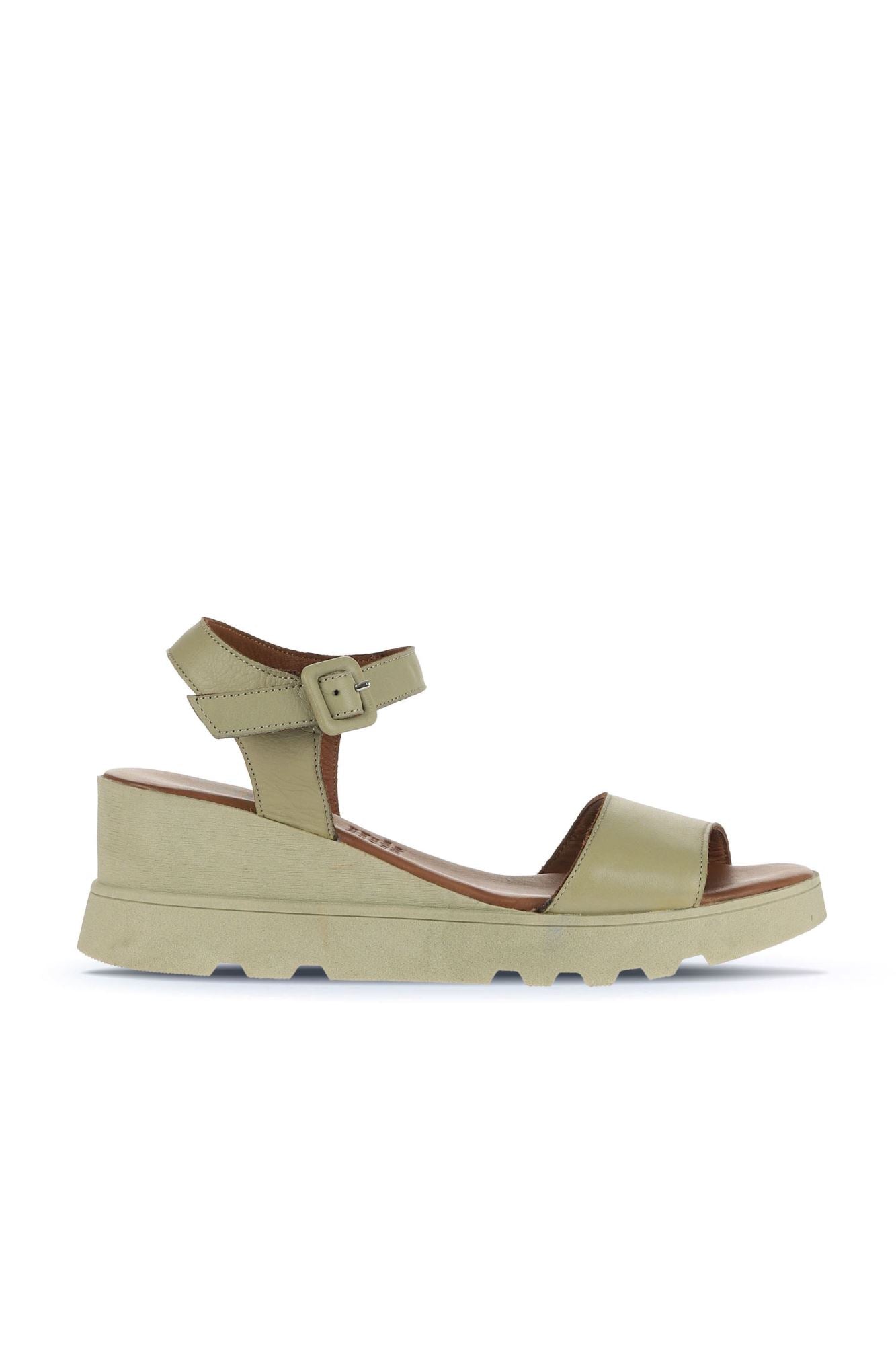 Bueno Women's Leather Wedge Sandal