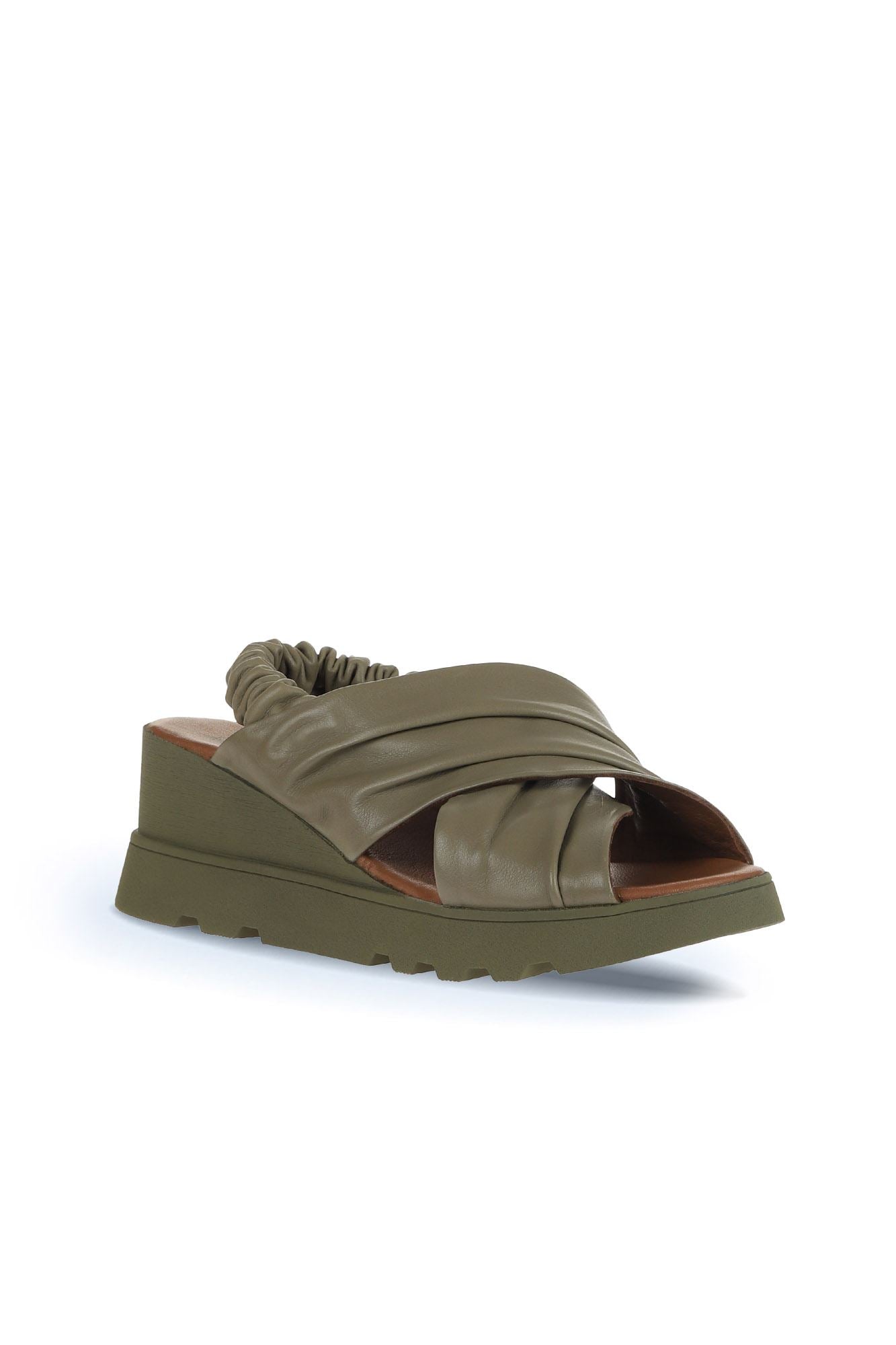 Bueno Women's Leather Wedge Sandal